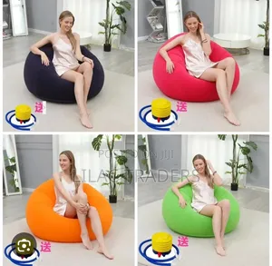 110x85cm Inflatable Lazy Sofa with Manual Pump