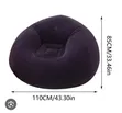 110x85cm Inflatable Lazy Sofa with Manual Pump - 2