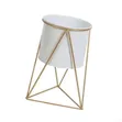Nordic Geometric Metal Plant Display Holder - White - 2