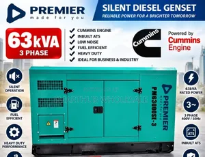 Premier Silent Diesel Genset 63kVA 3 Phase