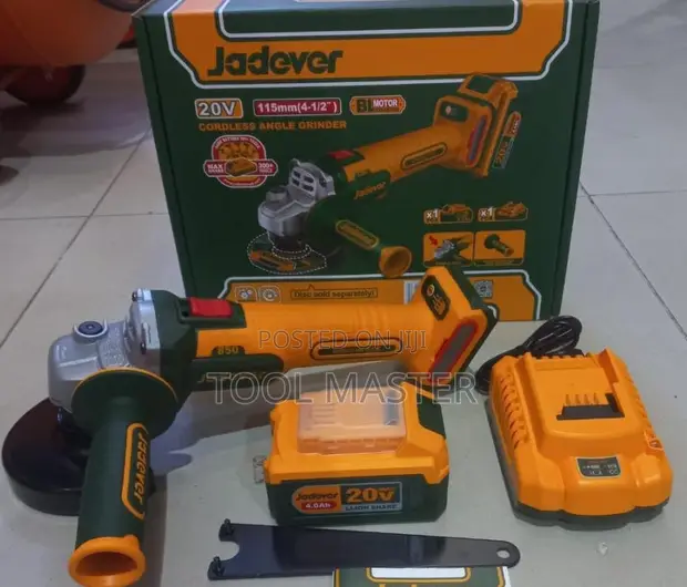 Jadever 20V Cordless Angle Grinder (115mm) - 1