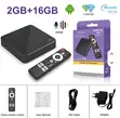Smart Android TV Stick H96 Max, Android 14, 2GB RAM, 16GB Storage - 2