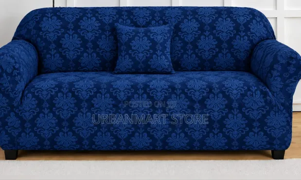 3 Seater Fitted Jacquard Sofa Cover - 1