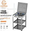 Jiko la Eurochef Deluxe 3+1 la Kusimama na Rafu - 1