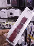 Mkanda wa Ngozi wa Apple Watch - Maroon/Wine Red - 38/40/41mm - 2