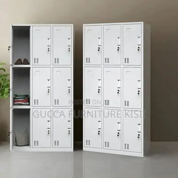 9-Locker Steel Office File Cabinet - 1