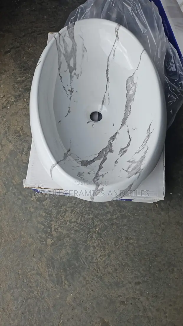 Basin ya Kifahari ya Marumaru ya Kuweka Juu ya Meza - 1