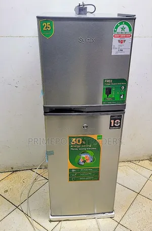 Syinix 138L Double Door Refrigerator - Energy Saving
