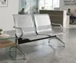 2-Seater Office Waiting Bench - White - 3