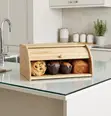 38x28x18cm Bamboo Bread Box - 1
