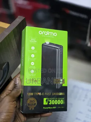 Oraimo 30000mAh 15W Type-C Fast Charging Power Bank