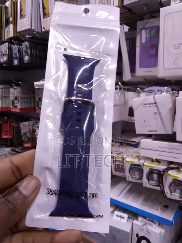Apple Watch Silicone Sport Strap - Navy Blue - 38/40/41/42mm - 1