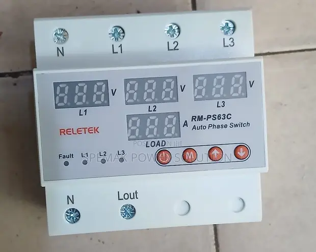 RELETEK RM-PS63C 3-Phase Auto Phase Selector 63A - 1