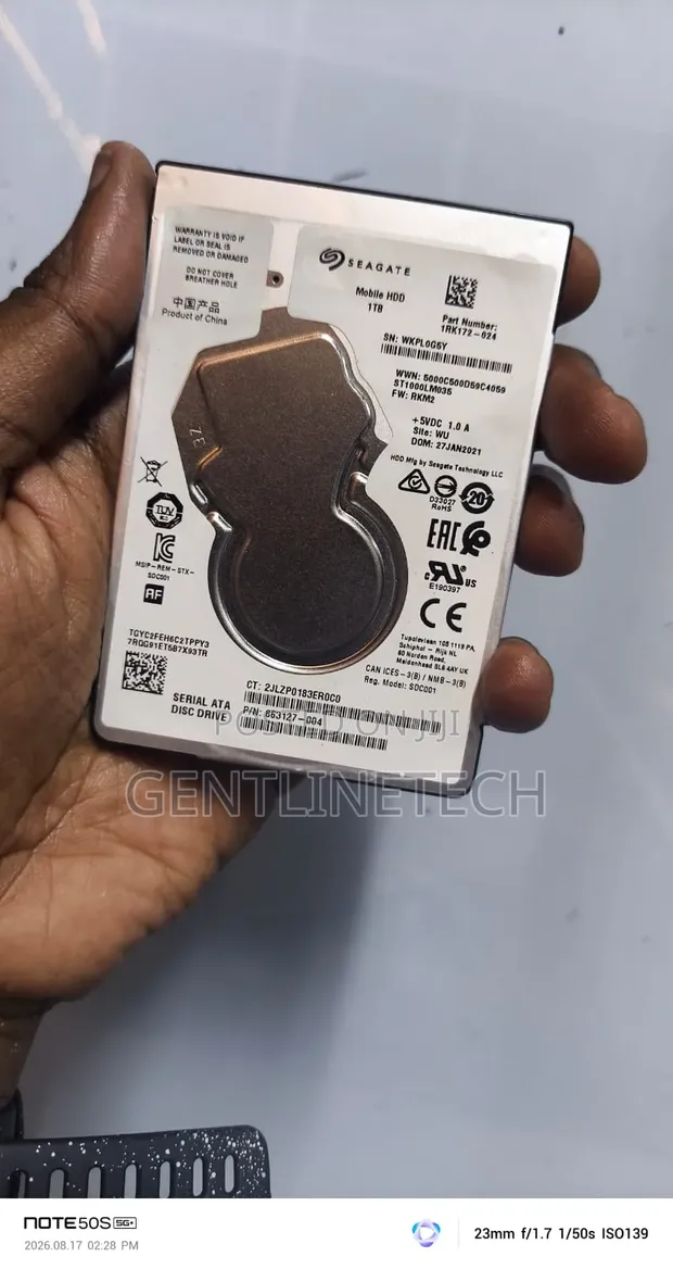 Used 1TB Internal Hard Drive (HDD) - 1