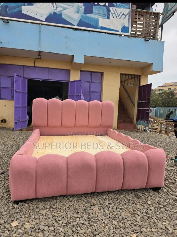 Superior Beds 5x6 Blush Scalloped Cloud Bubble Bed - 1