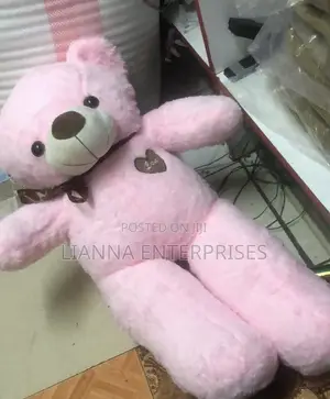 Teddy Bear Rangi ya Pink Laini Sana 80cm