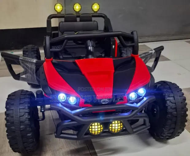 Kids Electric Car 2 Speed Red & White - 1
