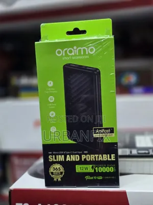 Oraimo 10000mAh Slim Fast Charging Power Bank