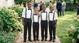 Set ya Shati Nyeupe, Suspenders Nyeusi & Bowtie kwa Watoto - 1