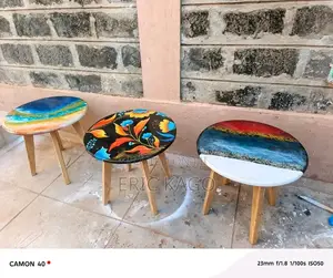 Meza za Kahawa za Epoxy / Meza za Matairi Yaliyorejeshwa