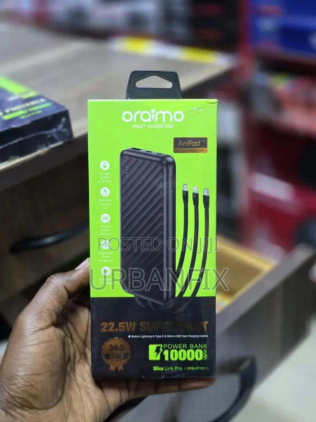 Oraimo 10000mAh 22.5W Super Fast Power Bank - 1