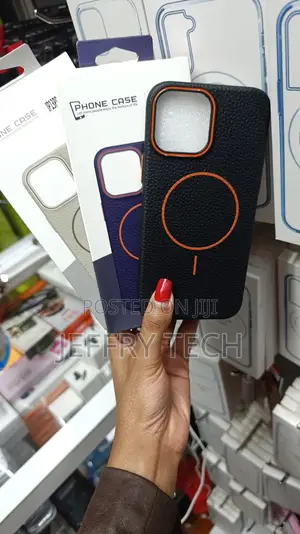 Textured Faux-Leather MagSafe Case for iPhone 16 Pro Max