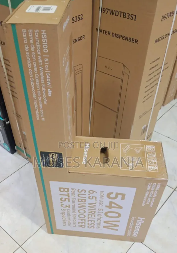 Hisense HS5100 5.1 Channel 540W Wireless Home Soundbar - 1