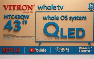Vitron 43 Inch QLED TV - Model Mpya Iliyoboreshwa