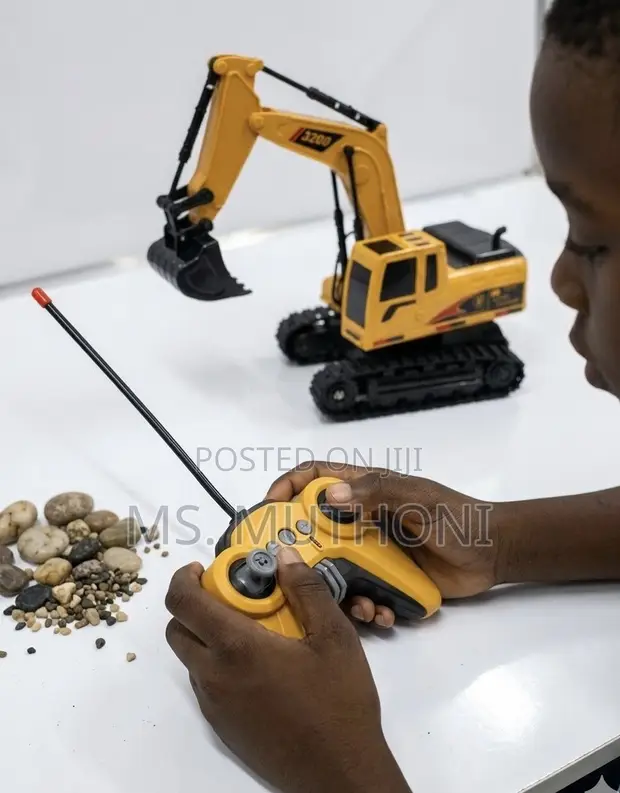 Musical RC Tracked Excavator Toy - 1