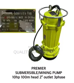 High-Capacity 10hp 3-Phase Mining Submersible Pump
