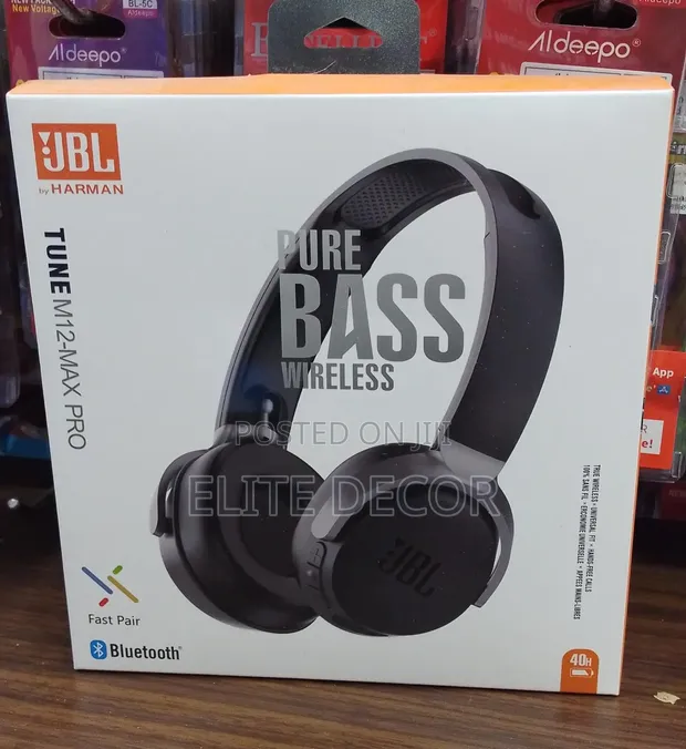 M12-Max Pro Wireless Headphones - Pure Bass Sound - 1