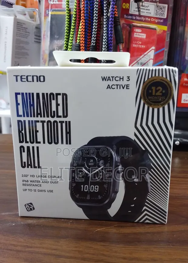 Tecno Watch 3 Active Smartwatch - Bluetooth Calling - 1