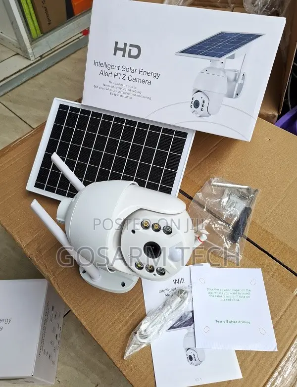 Ubox Single Lens Solar CCTV Camera - Remote Viewing - 1