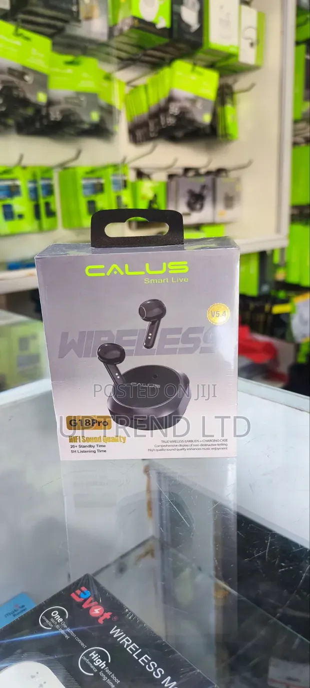 Calus G18 Pro Wireless Earbuds - Black - 1