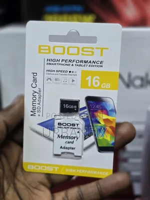 Boost 16GB Memory Card with SD Adapter