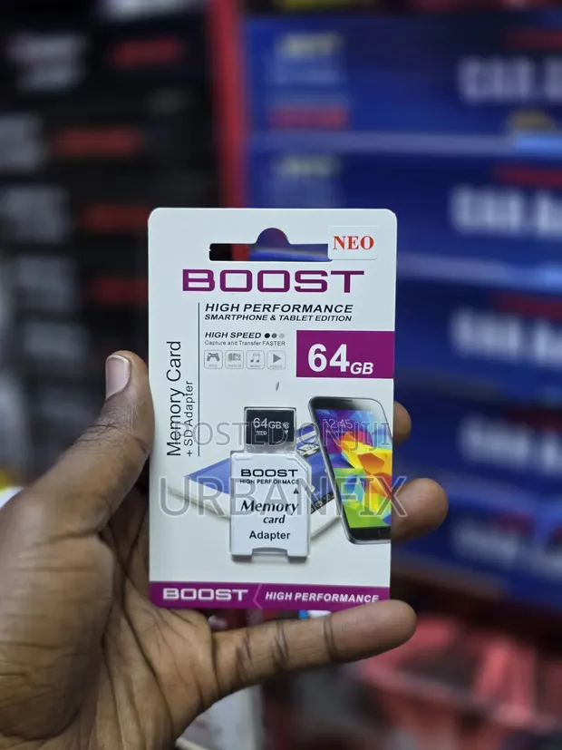 64GB High-Performance Memory Card with SD Adapter - 1