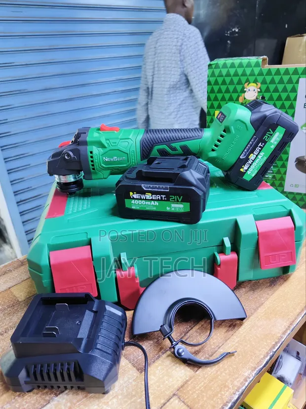 Newbeat 21V Brushless Cordless Angle Grinder Kit (4.5") - 1