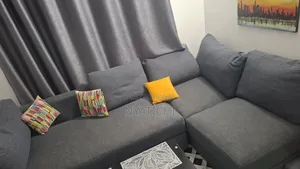 L-Shaped Sofa Set - 5 Seater, Grey