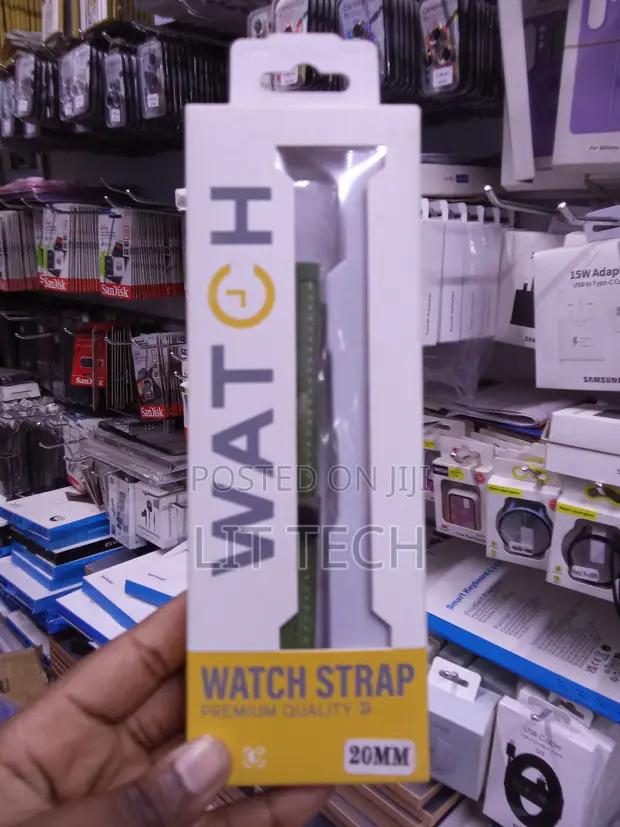Mkanda wa Kifaa cha Premium Nylon Sport Loop - Kijani - 20mm - 1