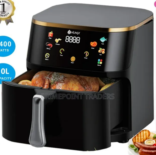 Nunix 10L Digital Air Fryer - Large Capacity - 1