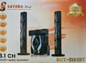 Sayona 3.1 Tallboy SHT 1193bt mfumo wa spika wa Bluetooth