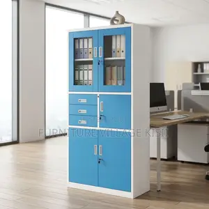 Office Metallic Cabinet with Integrated Safe