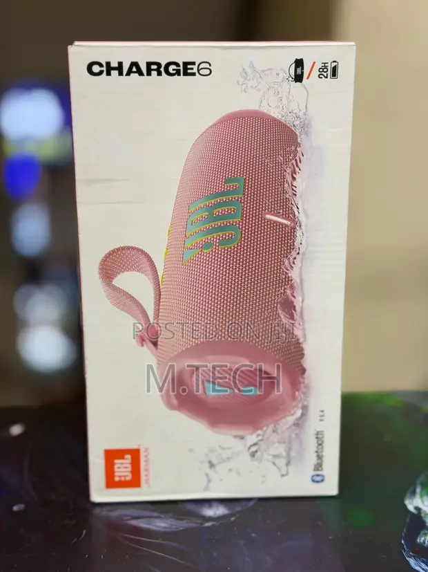 JBL Charge 5 Portable Bluetooth Speaker - Pink - 1