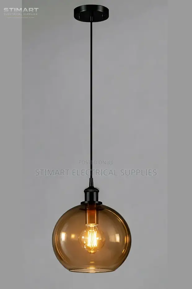 Vintage Glass Pendant Light - 1