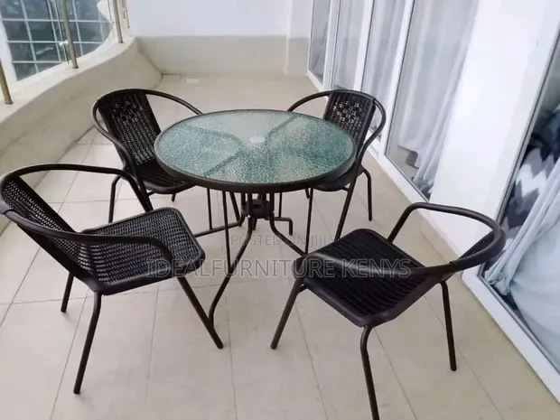 Outdoor Dining Set - Rectangular, Seats 4 - 1