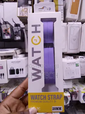 Premium Silicone Sport Loop Watch Strap - Purple/Lilac - 20mm