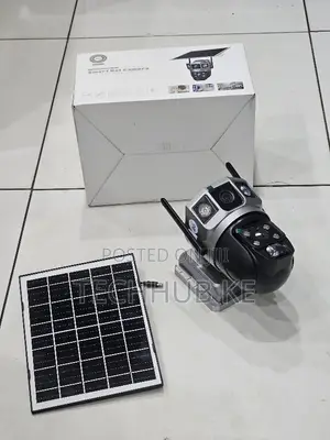 Kamera Mpya ya V380 Dual Lens 4G Solar CCTV yenye Slot ya SIM