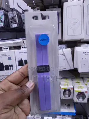 Mkanda wa Saa wa Silicone Magnetic Loop - Lavender Purple - 20MM Universal