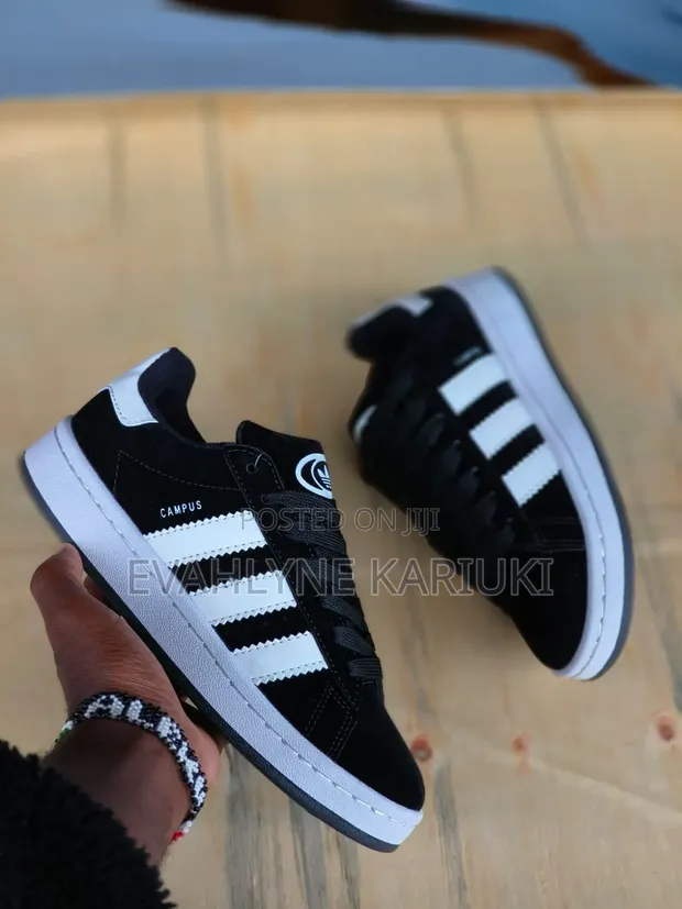 Adidas Campus Black White - 1