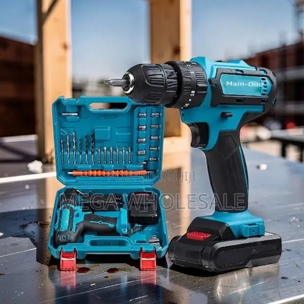 Main-One Cordless Drill na Drill Bits Bure - 1